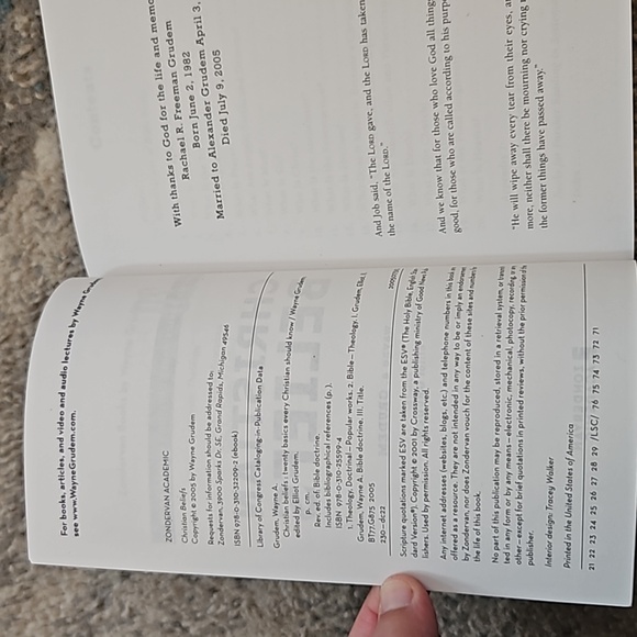 1/$7 or 2/$10 Christian Beliefs: Twenty Basics Every Christian.... by W. Grudem - Picture 4 of 7